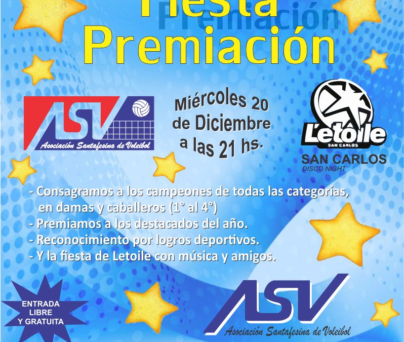 FIESTA DE PREMIACIÓN ASV 2017